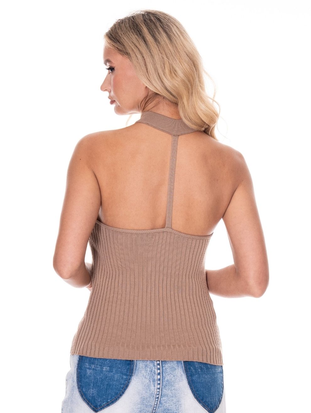 Top Ribbed Halter