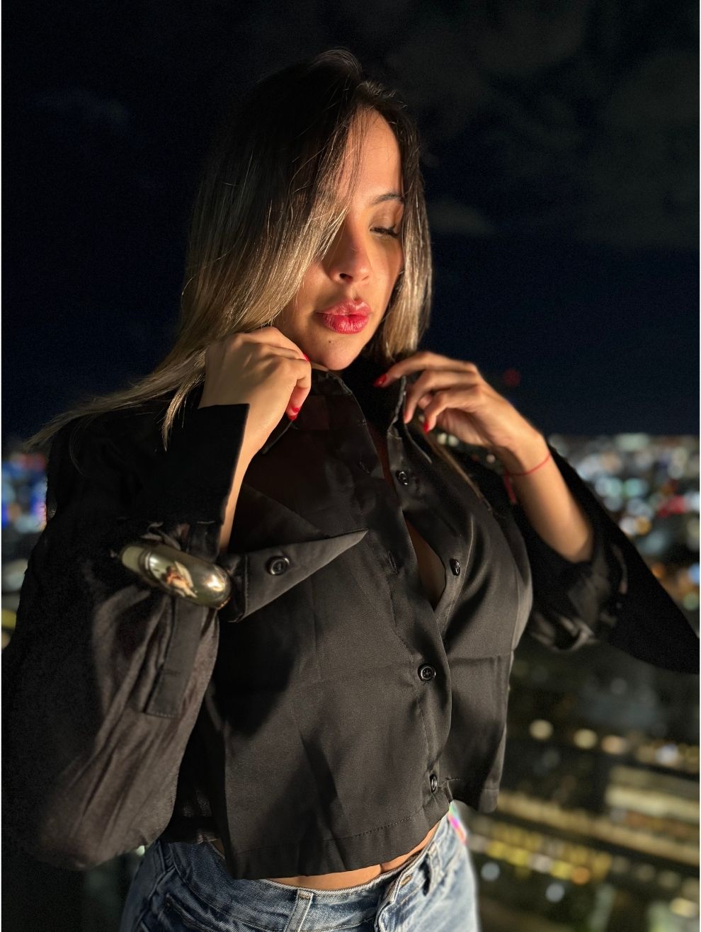 Silk Long Sleeve Blouse