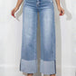 Jean Cuff up Wide Leg