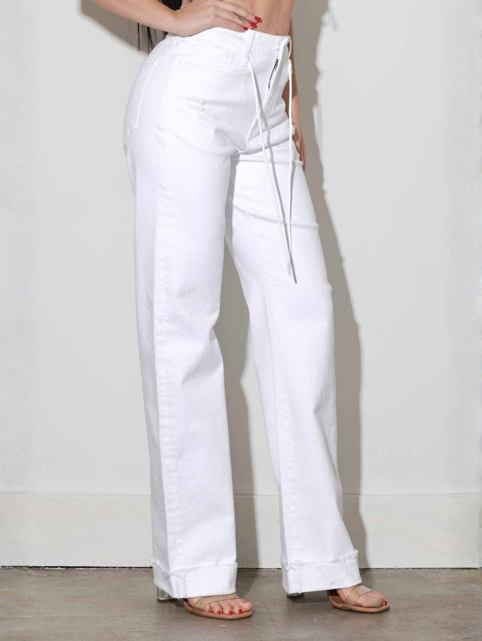 Jean High Rise Drawstring