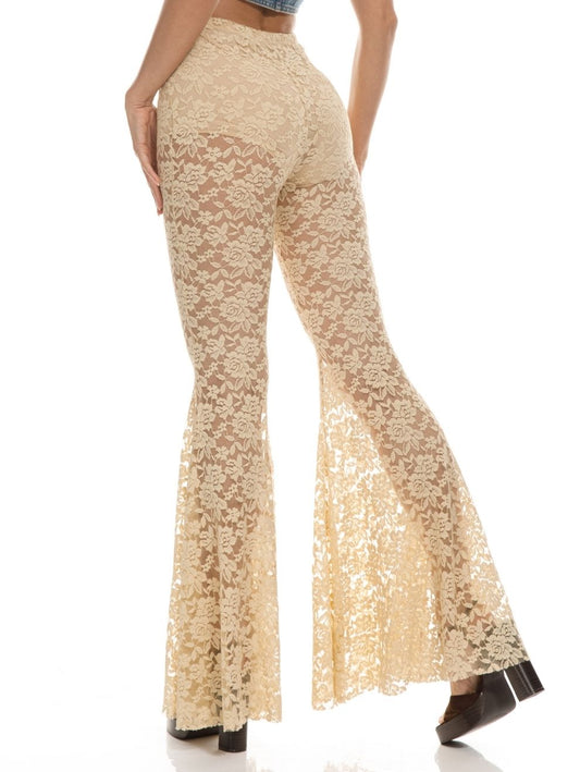 Lace Sheer Pants