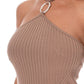 Top Ribbed Halter