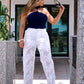 White Lace Pants