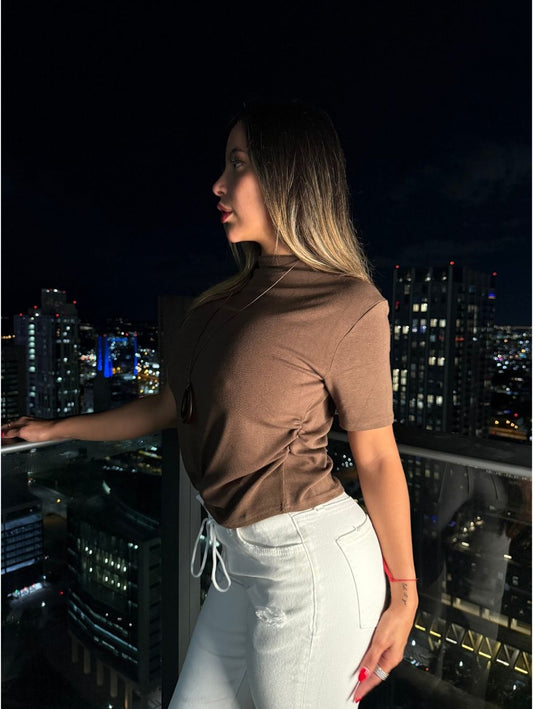 Mocha Classic Blouse