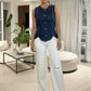 Denim Luxe Top/Vest