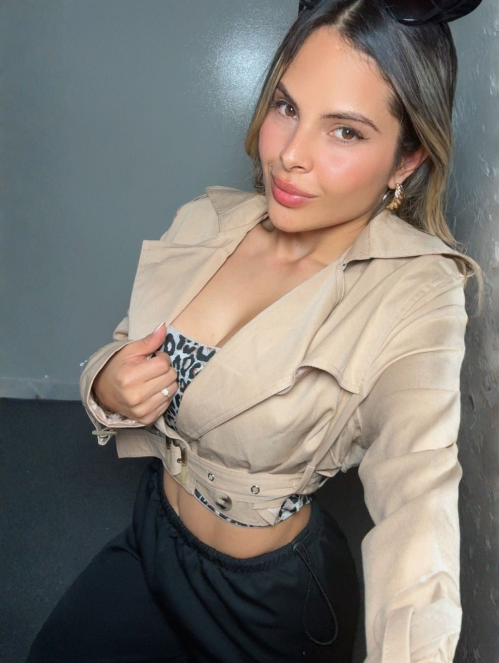 Jacket tipo Trench corta