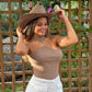 Top Ribbed Halter