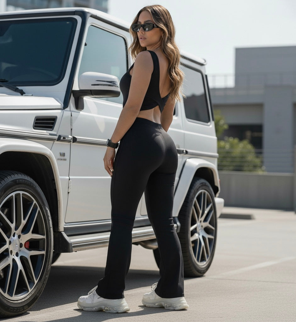 Wide Leg Sport Jumpsuit